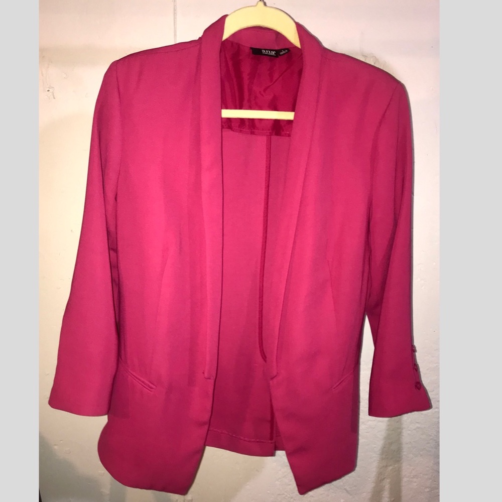 🎉a.n.a Open Front Pink Blazer